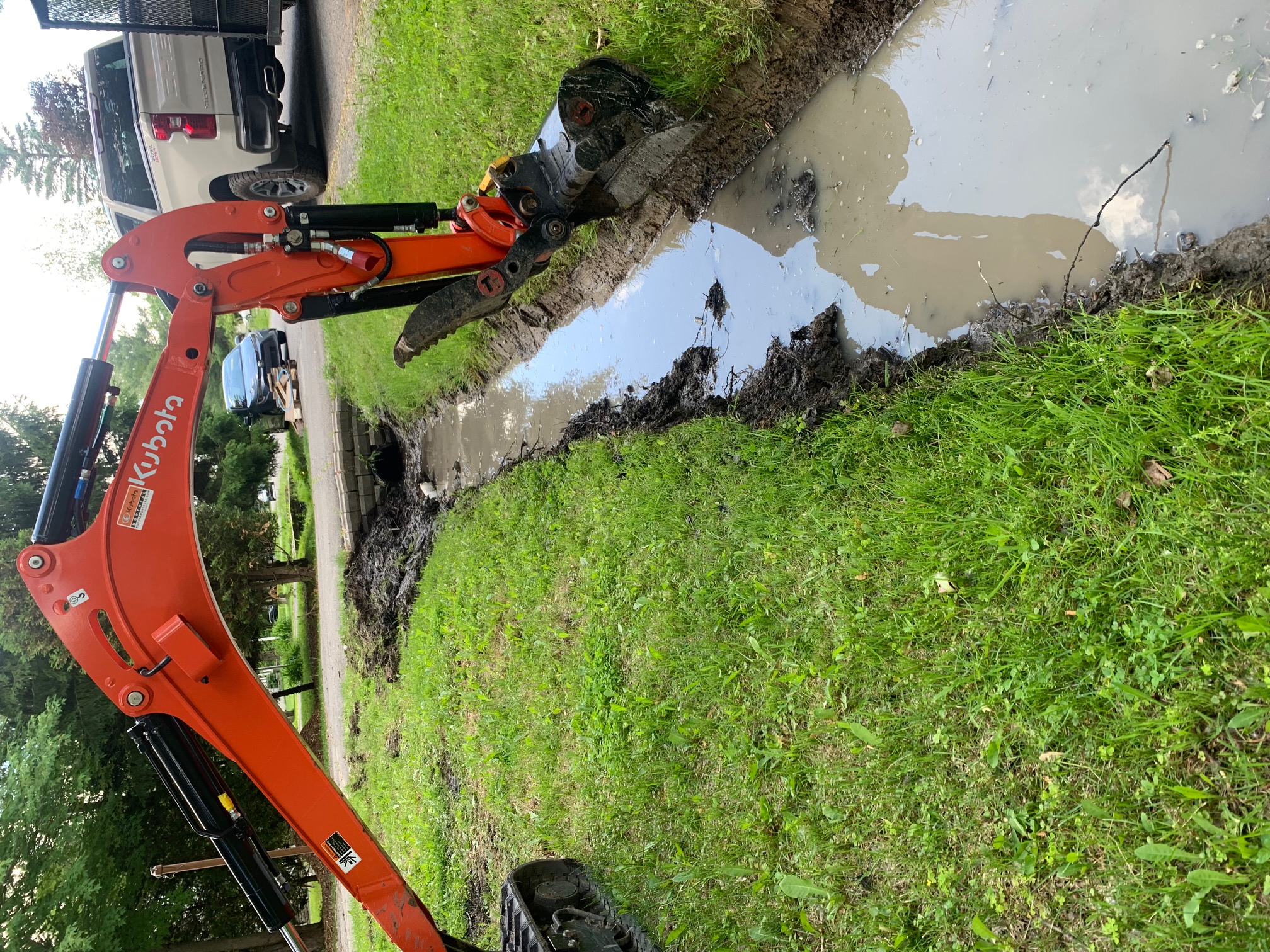 Excavation et tranchée